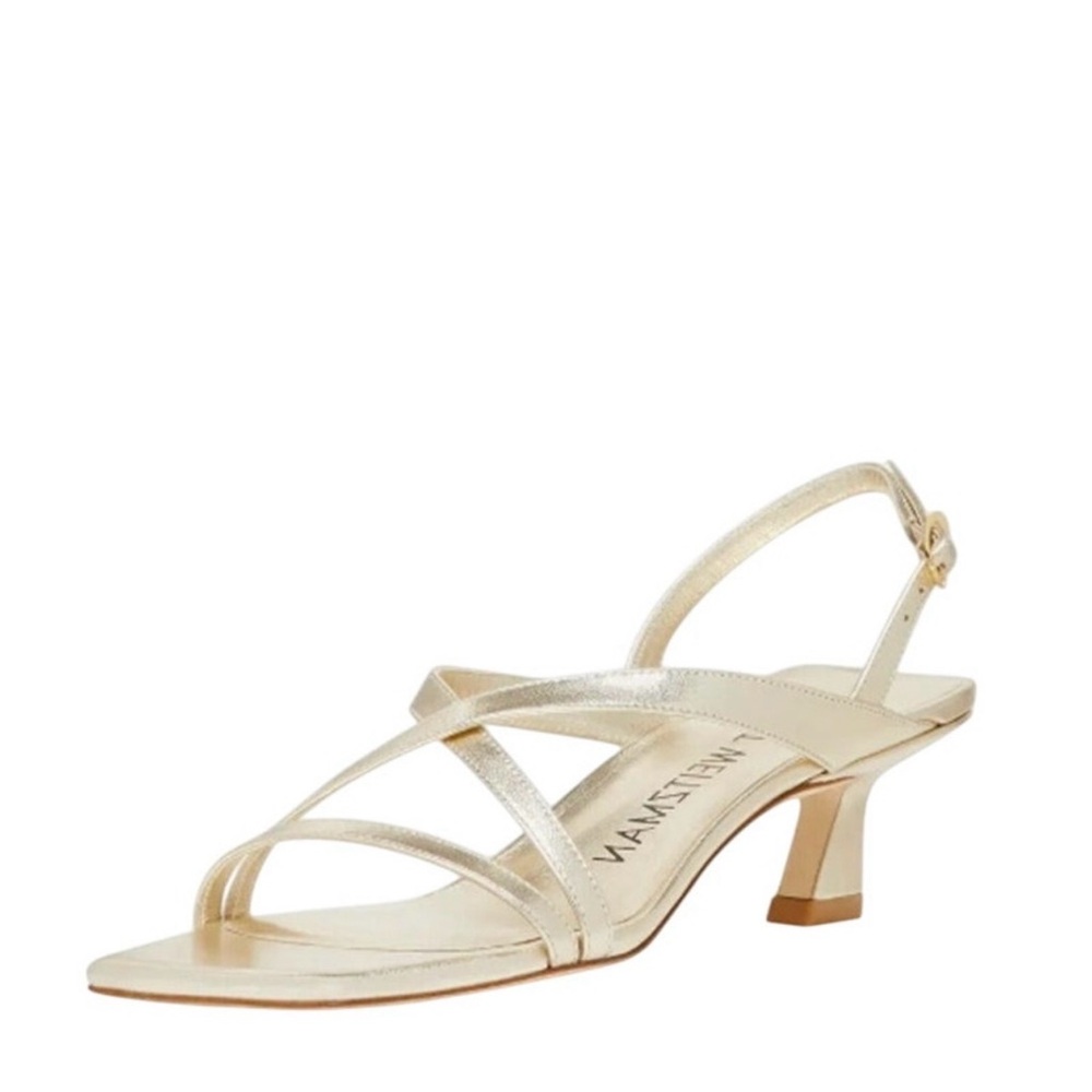 Stuart weitzman oasis 50 sling back Light Gold Metallic Shoes